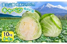 キャベツ　10㎏　（６～８玉） NSAK005 | ふるさと納税 キャベツ 新鮮 美味しい シャキシャキ 野菜 山梨県 鳴沢村 送料無料 |