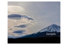 富士山フォトパネル（吊るし雲冬） NSF002