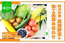 【先行予約】（B）鳴沢村産高原野菜＆加工品詰め合わせ NSJ024