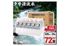 多摩源流水【定期便】500mlペットボトル×24本(3ヶ月コース)