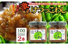 激辛国産青唐辛子味噌「けつっこわし」 【100ｇ×2本】辛くておいしい無添加合わせ味噌 辛いもの好き必見  美味 人気 癖になる旨さ 送料無料 山梨県 丹波山村【tab0223-202】