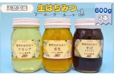 国産 生はちみつ 600g 3本セット アカシア 百花 ソバ セット 詰め合わせ 国産はちみつ 国産ハチミツ 天然蜂蜜 はちみつ 蜂蜜 ハニー 天然国産 非加熱 食べ比べ 食べ比べセット 信州産 長野県産 信州 長野 長野県 上田市 [№5312-0696]