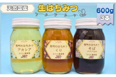 国産 生はちみつ 600g 3本セット アカシア くり ソバ セット 詰め合わせ 国産はちみつ 国産ハチミツ 天然蜂蜜 はちみつ 蜂蜜 ハニー 天然国産 非加熱 食べ比べ 食べ比べセット 信州産 長野県産 信州 長野 長野県 上田市 [№5312-0697]