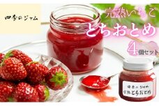 ジャム 四季のジャム 完熟いちごとちおとめ 4個 セット 詰め合わせ いちごジャム 苺ジャム いちご 苺 イチゴ とちおとめ 長野 信州 [№5312-0734]