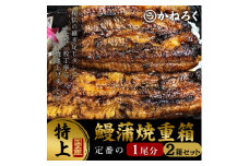鰻蒲焼重箱「特上」2個セット 山椒・漬物付き　ギフト ウナギ 鰻 蒲焼 国産 国内産 プレゼント 誕生日 お歳暮 上田市 コシヒカリ グルメ 贅沢 [№5312-0782]