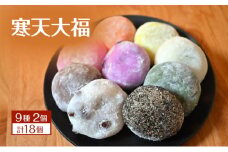 寒天大福 9種2個 計18個 詰め合わせ セット 大福 餅 大福餅 菓子 和菓子 冷凍 長野 [№5312-1099]