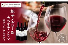 ワイン 椀子メルロー カベルネ・フラン 750ml 3本 シャトー・メルシャン  赤ワイン フルボディ お酒 酒 アルコール ギフト 贈り物 プレゼント	 [№5312-1143]