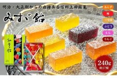 みすゞ飴箱入　小　銘菓 林檎 ゼリー 和菓子 お菓子 菓子 スイーツ りんご 長野 信州[№5312-1372]