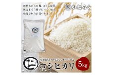 厳選コシヒカリ 仁米 5kg　かねろく お米 こしひかり 白米 長野 上田市 シャリ 5キロ  [№5312-0787]
