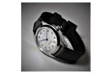 ＜腕時計 機械式＞Ventuno st 復刻版×SOMES三つ折れバックル（文字盤アイボリー）【バンド】レザー（ブラック）【腕時計 時計 ブランド SPQR スポール メンズ レディース 男女兼用 ギフト プレゼント 贈り物 アイボリー レザー バンド6色】