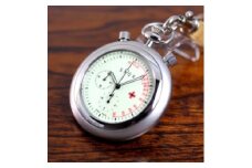 ＜ﾊﾟﾙｽｳｫｯﾁ ｸｵｰﾂ式＞THE　PULSE　（提げ脈拍）（ストラップ：正絹・紺）【腕時計 時計 ブランド SPQR スポール メンズ レディース 男女兼用 ギフト プレゼント 贈り物 クリップ付 懐中時計 パルスメーター ナースウォッチ 生活防水 無公害夜光 看護師 看護学生 シニア】