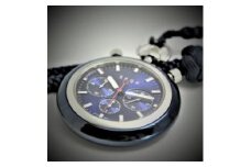 ＜ﾎﾟｹｯﾄｳｫｯﾁ ｸｵｰﾂ式＞POCKET　CHRONO　BLU　（提げクロノグラフ）（ストラップ：正絹・赤）【腕時計 時計 ブランド SPQR スポール メンズ レディース 男女兼用 ギフト プレゼント 贈り物 ポケットウォッチ ストップウォッチ 計測】