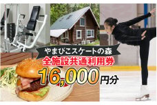 【やまびこスケートの森】施設共通利用券 16,000円分　長野県岡谷市（おかやし）