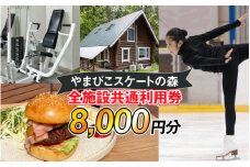 【やまびこスケートの森】 施設共通利用券 8,000円分　長野県岡谷市（おかやし）