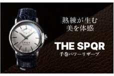 ＜腕時計 機械式＞THE SPQR classicoネイビー/勝色オイルマット仕上クロコダイル【腕時計 時計 ブランド SPQR スポール メンズ レディース 男女兼用 ギフト プレゼント 贈り物 シルバー ネイビー レトロチック ボックス型サファイアガラス 手巻 機械式 バンド4種】