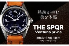 ＜腕時計 機械式＞SPQR Ventuno pr-nc アイボリー/ワインレッド【腕時計 時計 ブランド SPQR スポール メンズ レディース 男女兼用 ギフト プレゼント 贈り物 ピンク ネイビー アイボリー スチール 手巻き 自動巻 電池交換不要 秒針停止機能付 バンド 8色 レザーバンド スチール無垢バンド】