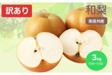 南信州産 訳あり 和梨 約3kg | 果物 フルーツ 果実 和梨 梨 幸水 豊水 南水 あきづき 訳あり わけあり 長野県 飯田市 信州