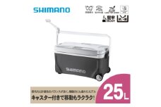 クーラーボックス シマノ スペーザ リミテッド 25L キャスター (ダークグレー) NS-C25Y | シマノフィクセル クーラーボックス アウトドア 保冷 クーラー 釣り キャンプ 信州 南信州 送料無料 ふるさと納税 長野県 飯田市 AQ47