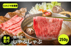 たかどや牧場産 黒毛和牛 信州牛 しゃぶしゃぶ ( モモ または ウデ ) 250g | 肉 牛肉 黒毛和牛 信州牛 モモ ウデ しゃぶしゃぶ 長野県 飯田市 信州