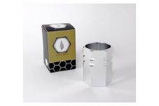 【 SUWAプレミアム 認定商品 】 人肌 煌 ( きらめき ) ( 酒器 ) シルバー ／ 信州諏訪ガラスの里 りぶら 酒器 酒 器 冷酒 盃 工芸品 おちょこ グラス 贈り物 ギフト 信州 長野県 諏訪 諏訪市 【11-38S】