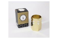 【 SUWAプレミアム 認定商品 】 人肌 煌 ( きらめき ) ( 酒器 ) ゴールド ／ 信州諏訪ガラスの里 りぶら 酒器 酒 器 冷酒 盃 工芸品 おちょこ グラス 贈り物 ギフト 信州 長野県 諏訪 諏訪市 【11-38G】
