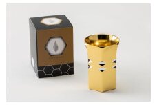 【 SUWAプレミアム 認定商品 】 人肌 煌祈 ( こうき ) ゴールド ／ 信州諏訪ガラスの里 りぶら 酒器  器 酒 冷酒 盃 工芸品 おちょこ グラス 贈り物 ギフト 信州 長野県 諏訪 諏訪市 【11-45G】