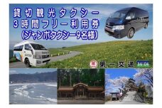 貸切観光タクシーフリー利用券(ジャンボタクシー9名様) (3時間) ／ 第一交通 観光 タクシー チケット フリー観光 全2種 信州 長野県 諏訪 諏訪市 【62-04】