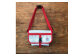FIRE HOSE PRODUCTS　ボディバッグ　ホワイト（M）
※こちらの画像は、【パイピングカラー：赤】です。