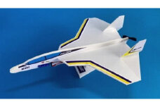 電動紙飛行機フライベリー  ( KM-77 FALCON ) ／ エディックス おもちゃ 自由研究 小学生 体験 工作キット 全3種 信州 長野県 諏訪 諏訪市 【70-03】