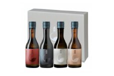 【 諏訪五蔵 】 真澄 フラッグシップ ( 300ml × 4本 ) セット ／ 宮坂醸造 日本酒 純米吟醸 漆黒 KURO 純米吟醸 真朱 AKA 純米吟醸 白妙 SHIRO 純米酒 茅色 KAYA お酒 信州 長野県 諏訪 諏訪市 【34-12】