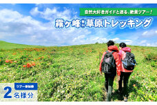【霧ヶ峰(車山)草原トレッキング】～自然を感じて、五感を使う　のんびり山歩き～ツアー参加券２名様分／八ヶ岳登山企画 トレッキング 体験 アウトドア 子供 小学生 チケット ペア 観光 長野 諏訪 ガイド付き 【88-07】