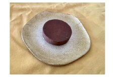 【SUWAプレミアム認定商品】《受注生産》銀張り七宝梅花型アロマストーンプレート【秋・稔りの金色】／ 赤羽七宝舎 贈り物 ギフト アロマ ガラス プレート 工芸品 おすすめ アロマストーン アロマストーン アロマストーン アロマストーン アロマストーン 信州 長野県 諏訪市 諏訪 【87-03AU】