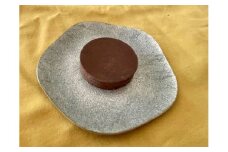 【SUWAプレミアム認定商品】《受注生産》銀張り七宝梅花型アロマストーンプレート【冬・結氷した地元諏訪湖面を表現した墨色】／ 赤羽七宝舎 贈り物 ギフト アロマ ガラス プレート 工芸品 おすすめ アロマストーン アロマストーン アロマストーン アロマストーン アロマストーン 信州 長野県 諏訪市 諏訪 【87-03WI】