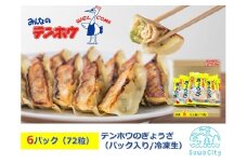 テンホウのぎょうざ（パック入り/冷凍生）6パック[12人前/72粒]（シナモン・八角入り）／ テンホウ ぎょうざ ギョウザ 餃子 冷凍 信州 長野県 諏訪市 諏訪 【21-08】
