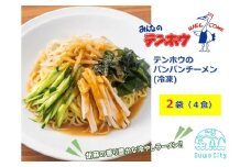 テンホウのバンバンチーメン（袋入り/冷凍）2袋[4人前入り／4食]／ テンホウ バンバンチーメン ラーメン 冷やしラーメン 冷凍 信州 長野県 諏訪市 諏訪 【21-15】