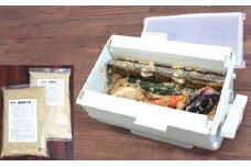 ぬか漬け器「ぬか楽」と熟成ぬか床＋補充ぬかのセット [№5915-0139]