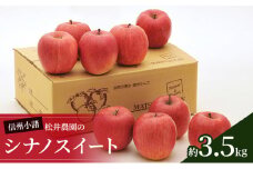信州小諸 松井農園のシナノスイート 約3.5kg 果物類・林檎・りんご・リンゴ[№5915-0808]