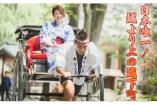 《日本で唯一！城より上の城下町を人力車で周ろう♪》60分城下町周遊プラン [№5915-1029]