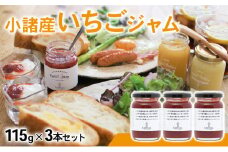 小諸産いちごジャム　3本セット [№5915-1116]