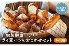 自家製酵母パンとライ麦パンのおまかせセット