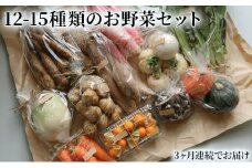 野菜の定期便 てのひら小諸 12～15種類 3ヶ月連続お届け[№5915-1306]