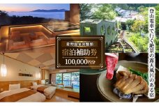 登山電車で行く絶景露天風呂がある宿「常盤館」宿泊補助券100000円分 信州 ご当地 グルメ [№5915-1335]