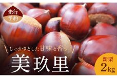 先行予約 秋の味覚！新栗2kg(美玖里)小諸市 栗 お取り寄せ[№5915-1439]