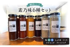 素乃味シリーズ６種セット【塩（山）】【塩（海）】【しょうゆ】【ソース】【ケチャップ】【ドレッシング】 地蔵ファーム　料理　調味料　セット　国産　万能　時短料理　食べ比べ[№5915-1532]