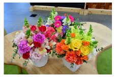 【120-02】フラワーアレンジの定期便（ギフトにも）花産地伊那から全国へ　6ヶ月