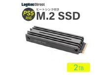 【103-02】ロジテック PS5対応 ヒートシンク付きM.2 SSD 2TB Gen4x4対応 NVMe PS5拡張ストレージ 増設【LMD-PS5M200】
