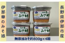 【015-34】伊那華のみそ娘　みそ　800g×4個セット