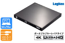 【037-12】ロジテック ポータブルブルーレイドライブ ソフト無し LBD-LPWAWU3CNDB