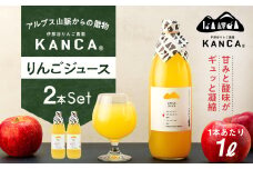 【009-50】KANCA アップルジュース　1000ml×2本