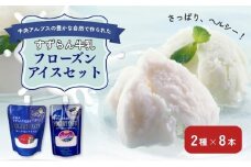「すずらん牛乳」フローズンアイスセット（2種×8本）[№5659-1038]